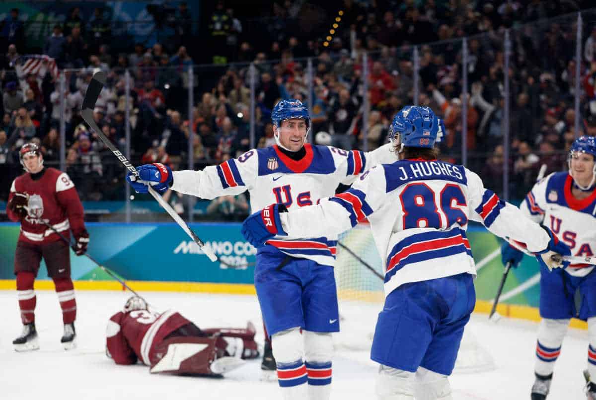 2026 Winter Olympics: Team USA hockey cruises past Latvia 5-1 in opener behind 2 Brock Nelson goals | amNewYork