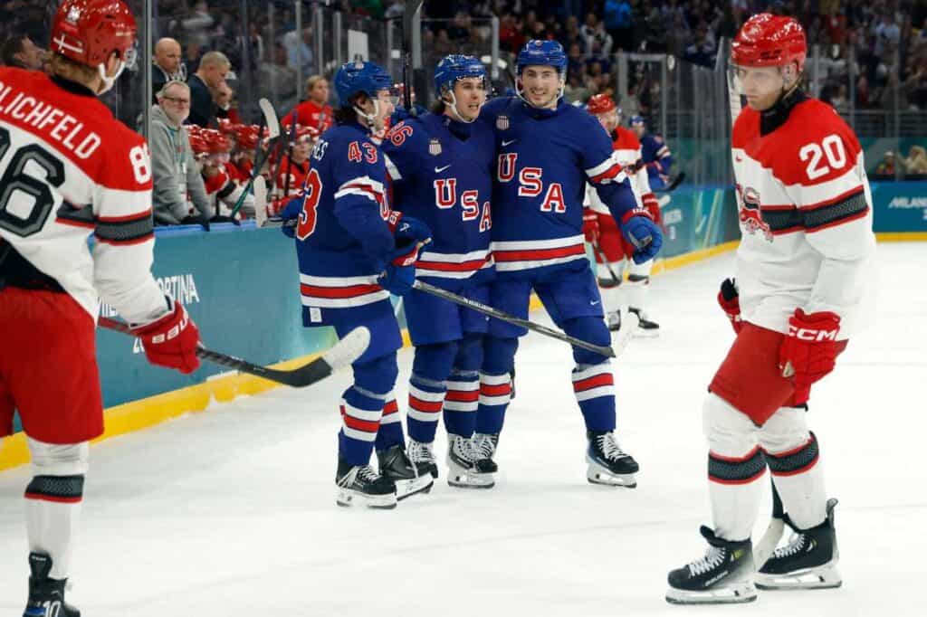 2026 Winter Olympics: USA hockey recovers from Jeremy Swayman’s shaky start to beat Denmark