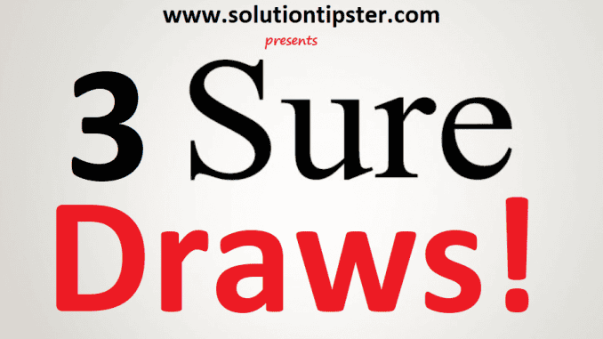 sure draws this week 3 sure draws this week