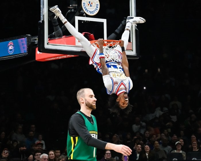 Harlem Globetrotters return to Nassau Coliseum during 100-year anniversary tour showcase