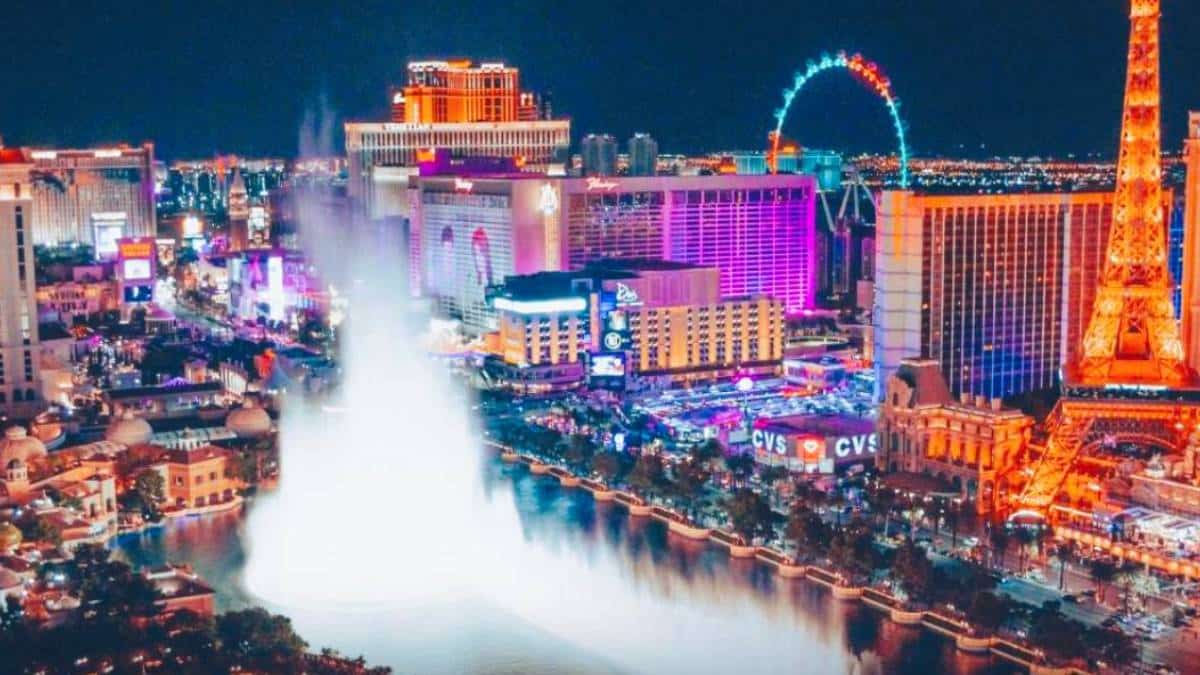 a view of the strip which was only slightly affected by the las vegas tourism decline in 2025 because the most recent figures show that casinos along the iconic corridor reported $8.82 billion in GGR for 2025, a slight uptick of just 0.03% to 0.11% from 2024's $8.81 billion.