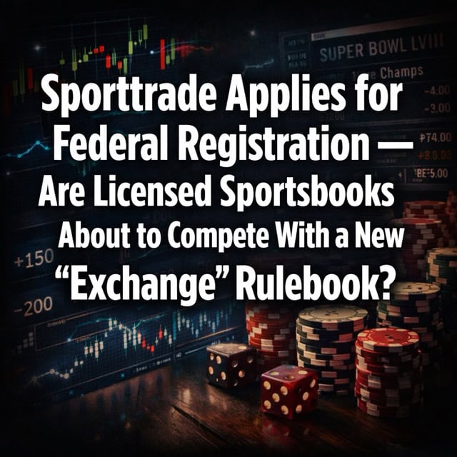 Sporttrade Applies for Federal Registration — Are Licensed Sportsbooks About to Compete With a New “Exchange” Rulebook?