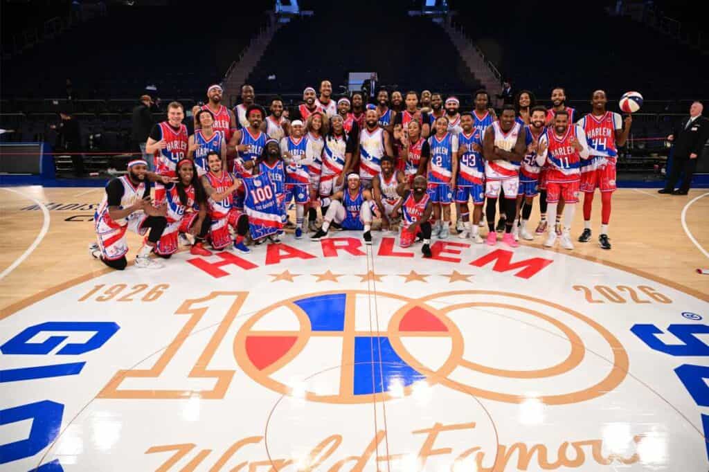 ‘Standing on the shoulders of legends’: Harlem Globetrotters bring 100 year tour to Barclays Center