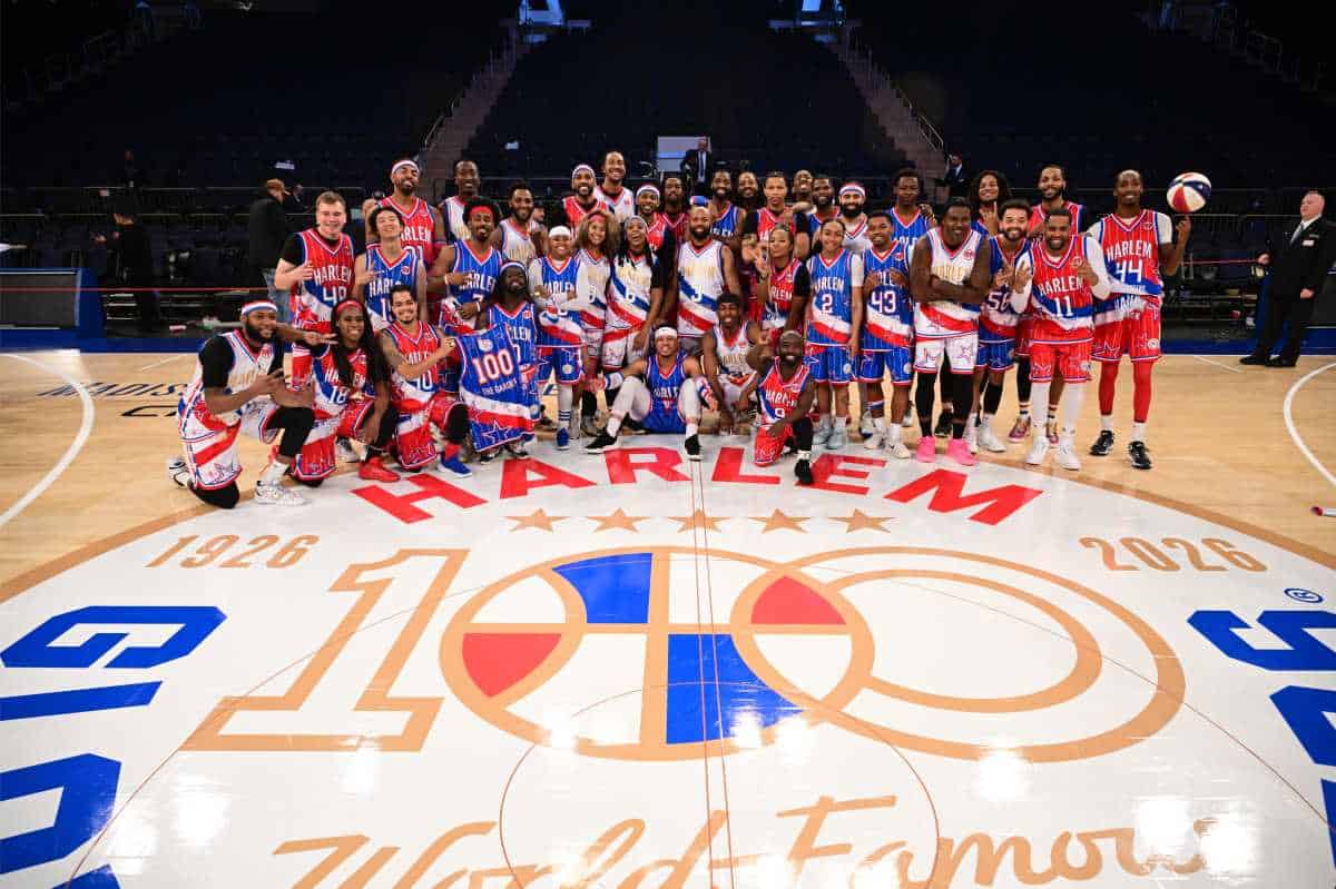 ‘Standing on the shoulders of legends’: Harlem Globetrotters bring 100 year tour to Barclays Center